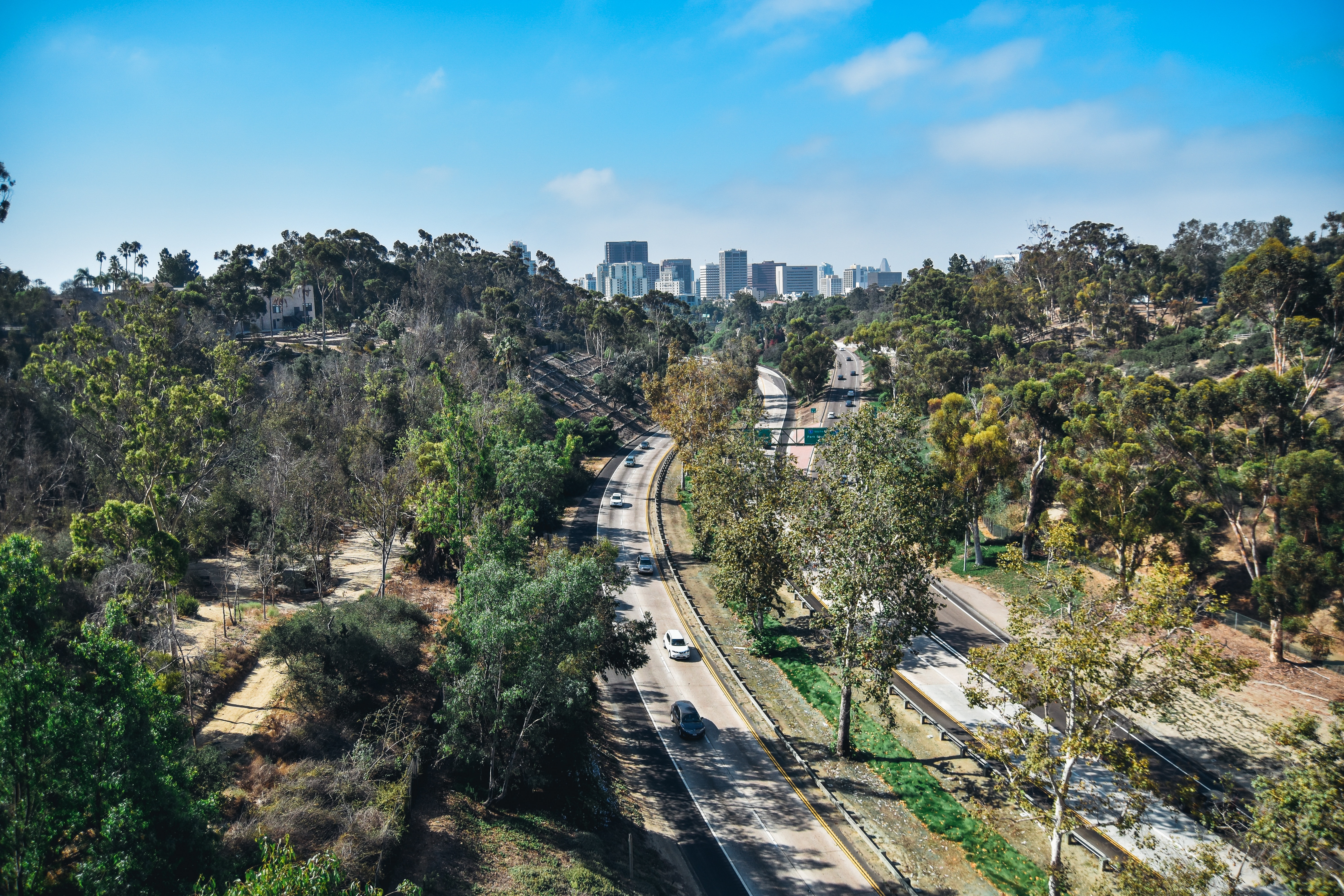 Suitable tree planting areas in the City of San Diego